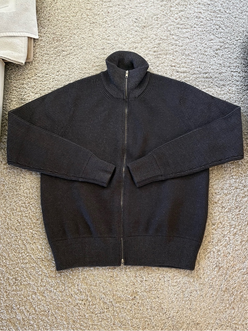 maison margiela full zip sweater